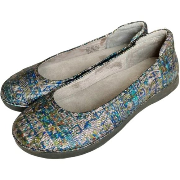Alegria Petal "Rave On The Nile" Shimmery Flats Size 10.5 - Picture 2 of 14